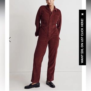 Madewell Corduroy Jumpsuit